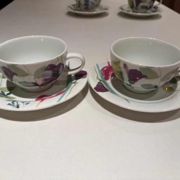 Portmeirion Water Garden Set of 2 Cups and Saucers - Picture 1 of 9
